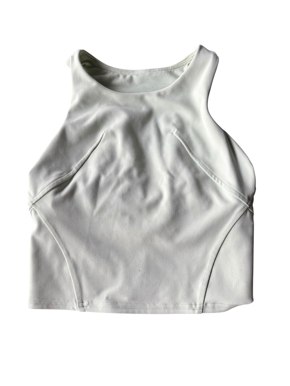 Teen Girls Athletic Lululemon Pale Green High-Neck Tank Top, size 0 in Women